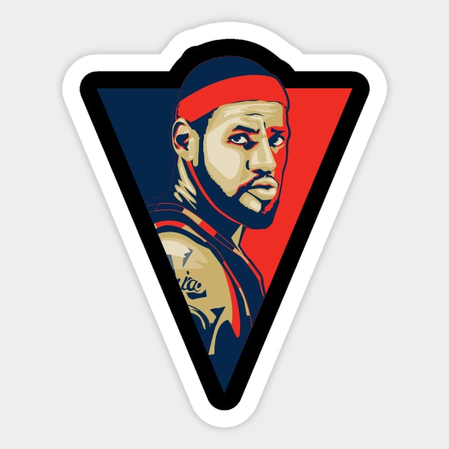 The King James Sticker by RAURAU